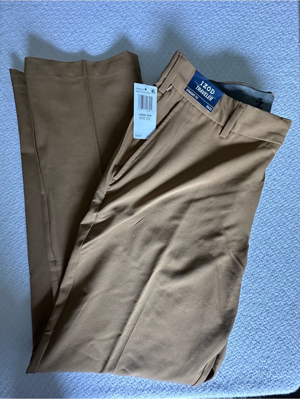IZOD Traveler Men's Brown Dress Pants 36W 32L